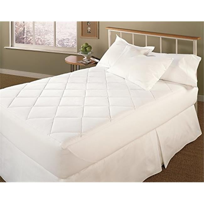 Sleep Solutions by Westex 733314 54 x 75 in. Quilted Mattress Pad