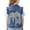 Blue-B, variant on Baby Little Girls Butterfly Embroidery Denim Vest Casual Button Beading Down Sleeveless Jean Jacket Coat Blue-B