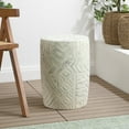 thumbnail image 3 of JONATHAN Y Rafi 17.75" Transitional Bohemian Geometric Drum Garden Stool, Cream, 3 of 10
