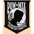 thumbnail image 4 of Mens Pow Mia POWMIA 100% Cotton Ringer Tee Shirt, 4XL White/Red, 4 of 5