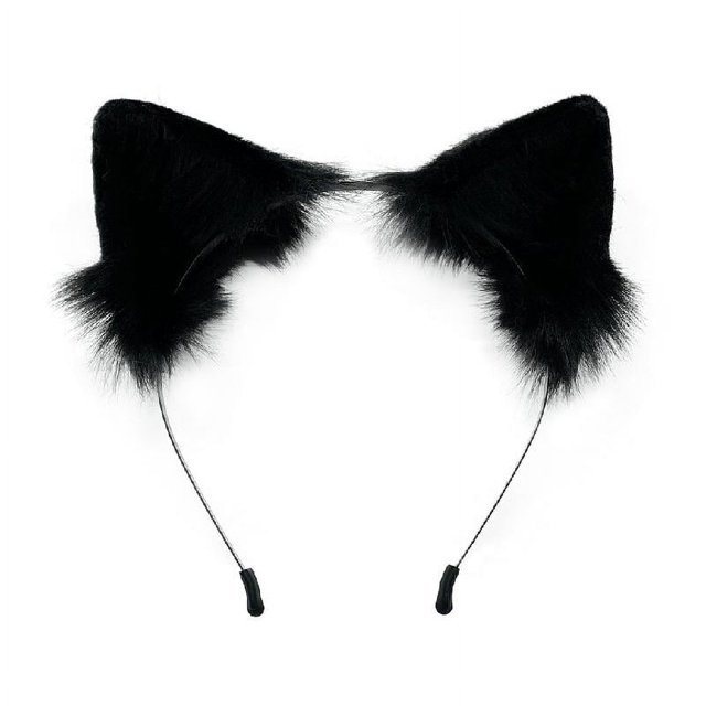Diademas de peluche Apooke con orejas de gato, diademas con orejas de gatito, tocados para fiestas