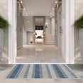 thumbnail image 3 of SAFAVIEH Courtyard Paul Striped Indoor/Outdoor Area Rug, 2' x 3'7", Grey/Navy, 3 of 13
