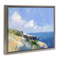 thumbnail image 3 of Stupell Industries Contemporary Rugged Coastline Landscape Brown Floating Frame Canvas Art, 21 x 17, by Ramona Murdock, 3 of 8