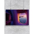 thumbnail image 1 of View Through Airplane Window Poster -Image by Shutterstock, 1 of 2