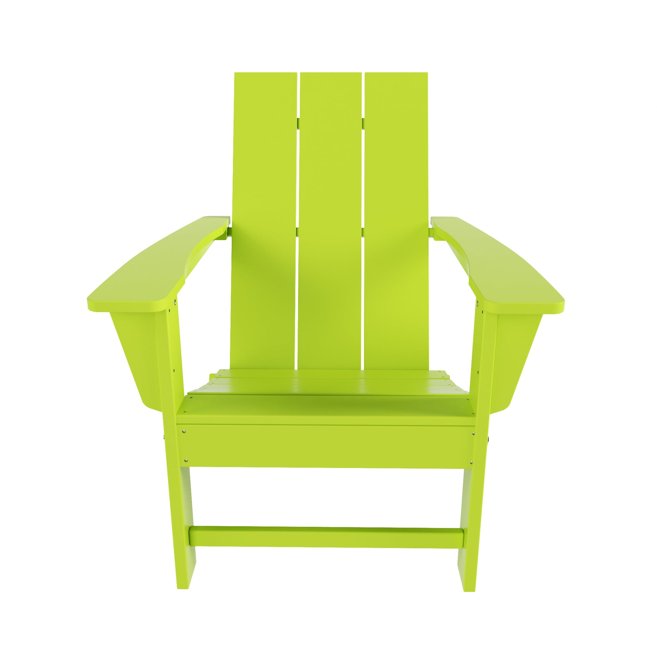 WestinTrends Ashore All-Weather Poly Lumber Adirondack Chairs, Foldable Modern Farmhouse Design, Outdoor Patio Seating, Lime