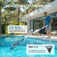 thumbnail image 6 of Cordless Pool Vacuum Cleaner, Handheld Pool Vacuum with 80-Minute Runtime for Above & In-Ground Pools, Spas and Hot Tubs, Strong Suction Power, Fast Charging, 6 of 6