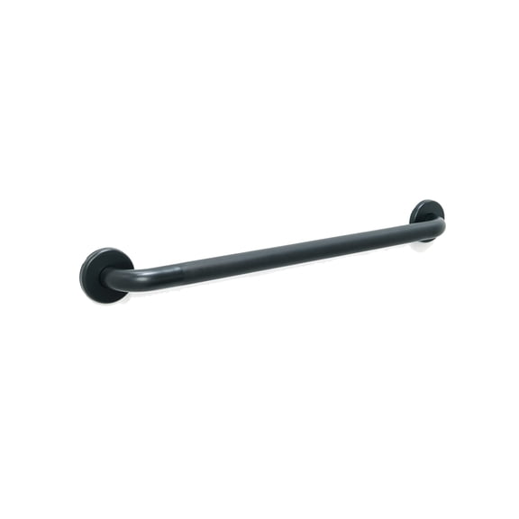 Bathroom Safety Grab Bar - Matte Black/Shower Tub Toilet Steps ADA/304 Stainless Steel/Knurled/ 12"