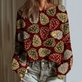 thumbnail image 2 of Dreluolixuan Christmas Sweater Vest Crew Neck Warm Pullover Knit Stretch Coat Office Cozy Versatile Tops, 2 of 6