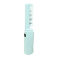 thumbnail image 2 of Alisador de pelo inalámbrico, peine caliente, multifuncional, antiescaldaduras, portátil, mini plancha alisadora de pelo, herramienta de peinado para Verde, 2 of 8