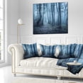 thumbnail image 3 of Designart Spring Foggy Forest Trees - Landscape Photography Throw Pillow - 16x16, 3 of 5
