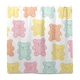 thumbnail image 2 of Yayeee Shower Curtain with Hooks 72"x72" Waterproof Fabric Bathroom Hanging Decor, Cute Gummy Bears Pattern, 2 of 5