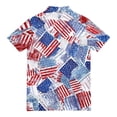 thumbnail image 4 of Men's USA 250th Anniversary Patriotic Stars Polo Shirt American Flag Style Casual Short Sleeve America 250 Merchandise, 4 of 6