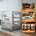 thumbnail image 6 of WeChef Commercial Food Warmer 3-Tier 20x20x24" Countertop Food Pizza Pastry Warmer Display Case 750W 110V, 6 of 12