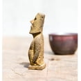 thumbnail image 3 of Cast Iron Easter Island Moai Figurine for Home Decor,Metal Statue Study Bookshelf, Wall Shelf, Living Room,Office,Garden Decor (S), 3 of 6