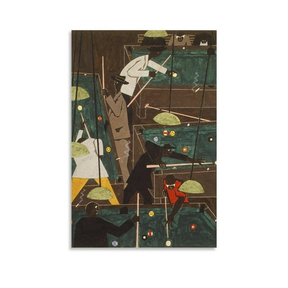 Jacob Lawrence Print Painting (20) Room Aesthetic Poster Print Art Wall Painting Canvas Posters Gifts Modern Bedroom Decor 12x18inch(30x45cm)
