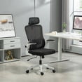 thumbnail image 2 of Vinsetto Mesh Office Chair with Adjustable Headrest, Lumbar Support, Black, 2 of 10