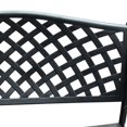 thumbnail image 5 of Outdoor Aluminum Modern 40-in Black Patio Bench Loveseat, 5 of 6