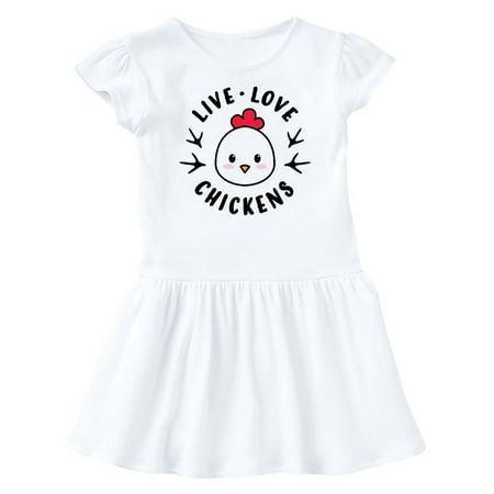 

Inktastic Live Love Chickens Gift Baby Girl Dress