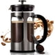 thumbnail image 1 of BAYKA Cafetera de prensa francesa de 34 onzas y 1 litro, prensa de café de acero inoxidable de vidrio de borosilicato espesado resistente al calor, cafetera en frío, prensa de té para cocina, viajes,, 1 of 5