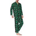 thumbnail image 2 of Sikiie Cartoon Kawaii Frogs Mens Pajama Set, Soft Warm Long Sleeve Sleepwear, Cozy Button-Down Pjs for Men-XX-Large, 2 of 7