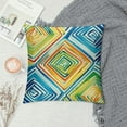 thumbnail image 2 of JEUXUS Blue Orange Turquoise Colorful Geometric Pillow Covers Abstract Mid Century Pillow Cases Summer Multicolor Outdoor Pillow Covers Modern Home Decor for Couch Patio Furniture Porch, 2 of 5