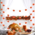 thumbnail image 4 of 4.92 Ft Fall Pumpkin Garland,Halloween Faux Pumpkin Banner,Pre-Assembled Autumn Hanging Garland,Autumn Harvest Pumpkins Garland Banner for Fireplace Mantel Porch Wall Thanksgiving Farmhouse Decor, 4 of 9