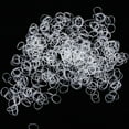 thumbnail image 7 of 500Pcs Disposable Clear Rubber Band Elastic Hair Ring Bind Tie Ponytail Holder, 7 of 7