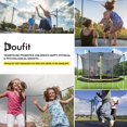 thumbnail image 3 of Doufit TR-06 8FT 10FT 12FT Trampoline with Enclosure Net and Ladder for Kids and Family Outdoor, 3 of 6