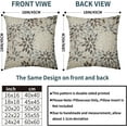 thumbnail image 4 of Dahlia Pillow Covers 16x16 Set of 2 Rustic Summer Rust Geometric Floral Brown Cream Outdoor Decorative Throw Pillows Farmhouse Pillowcases Linen Cushion Case Decor for Home Sofa Couch Bed, 4 of 6