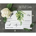 thumbnail image 5 of Inkdotpot 50 Blank RSVP Cards With White Envelopes-Greenery Style Response Card-RSVP For Wedding-Rehearsal Dinner-Baby Shower-Bridal Shower-Engagement Party Invitations, 5 of 7