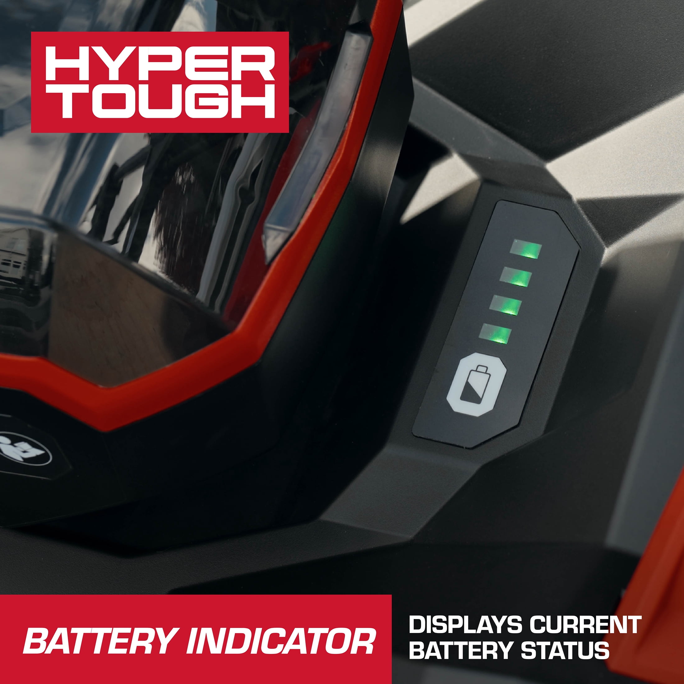 Hyper Tough 20V 20-inch Cordless Push Lawn Mower, HY5601050516020