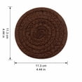 thumbnail image 2 of Coasters Set of 4 Absorbent Woven Round Drink Coasters Neutral Boho Farmhouse Decor for Coffee Table Kitchen Counter Housewarming Gifts New Home 4.3 Inch, 2 of 5