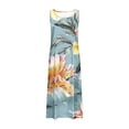 thumbnail image 5 of LSLJS Nouvelle Robe Longue Sans Manches en Coton et Lin à Col Rond Imprimée, Robe d'Été de Plage, 5 of 5