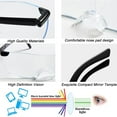 thumbnail image 5 of 300% magnifier, magnifier for glasses wearers, reading glasses with glasses case, blue light blocking magnifier, magnifier for close work, reading, 5 of 7