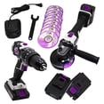 thumbnail image 1 of Taladro Atornillador + Miniesmeriladora A Bateria Axtech Kit, 1 of 6