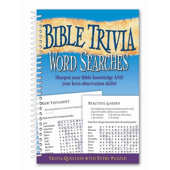 Bible Trivia Word Searches, (Spiral-Bound)