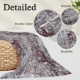 thumbnail image 3 of Red Grey Abstract Body Pillow Cover 20 x 54 Inch Decorative Pillow Cover Vintage Graffiti Distressed Mottled Art Lumbar Pillowcase Seasonal Rectangle Cushion Case for Couch Sofa Bed Living Room, 3 of 9