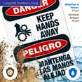 thumbnail image 4 of Keep Hands Away Bilingual Sign, OSHA Danger Sign, 24x36 Corrugated Plastic, 4 of 7