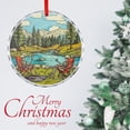 thumbnail image 3 of Xmas Ornament Skull Camping Christmas Tree Glass Ornament Vintage Design Skeleton Holiday Ornaments Decoration for Home, 3 of 8