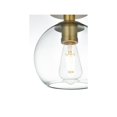 thumbnail image 6 of Living District Baxter 8 Inch Flush Mount Clear Shade in Satin Gold, 6 of 9