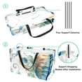 thumbnail image 4 of Hippocampus Large Capacity Oxford Cloth Picnic Basket Reusable Laundry Bag Easter Basket Foldable Box, 4 of 7