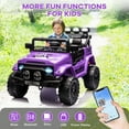 thumbnail image 4 of 12V Ride-On Truck with Remote Control - 2WD Battery-Powered Toy Car with Spring Suspension & LED Lights, 4 of 6