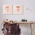 thumbnail image 3 of Stupell Industries Little Ballerina Dancers People Painting Wrapped Canvas Art Print Wall Art, 17 x 17, Set of 2, 3 of 8