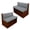 Gray, variant on Uourmeti RV Dinette Cushion Covers Leather-Like Printed Camper Cushion Cover Stretch 2 Seat Sofa Chair Cover Furniture Protector for RV Camper Car Bench, 1 Backrest Covers & 1 Bench Covers, Brown