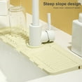 thumbnail image 4 of Sink Faucet Drain Mat Kitchen Splash Guard Drying Mat Multi-functional Sink Organization Tray for Home, 4 of 8