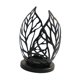 thumbnail image 3 of Portavelas de hoja, soporte decorativo para velas, decoración del Día de San Valentín, candelabro, centro de mesa para decoración del hogar, fiesta negro, 3 of 8