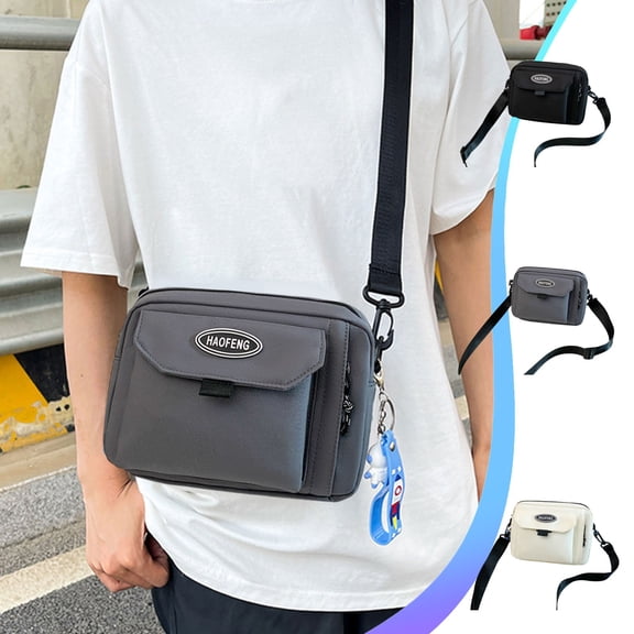Under $5 Xuniizn Waterproof Shoulder Bag for Women & Men - Crossbody Bags Large Capacity Purses for Women & Men - Multifunctional Sturdy Nylon Bags for Women & Men