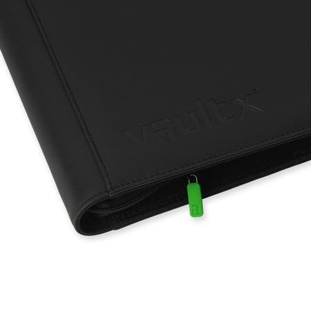 Vault X 16 Pocket XXL Trading Card Zip Binder, 1088 Cards, Premium Exo-Tec Album Material, 34 Side-Loading Pages, Folder for Collectible Games, Sports, TCG (Black)