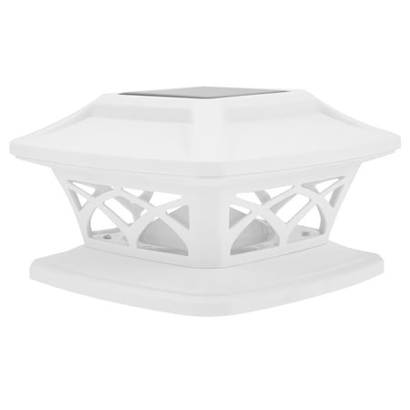 

Solar Lights Deck Light Post Fence Outdoor Lamp Garden Cap Decor Pillar Square Wireless Decorative Powered Landscape