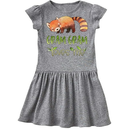 

Inktastic Gram Gram Loves Me Cute Red Panda Gift Toddler Girl Dress